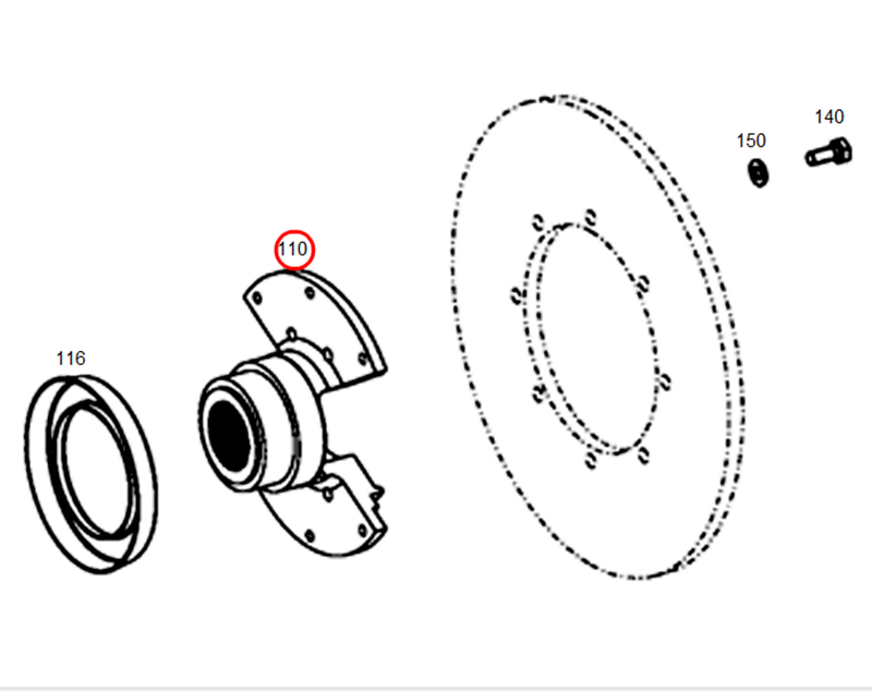 4657309004 Gearbox output flange