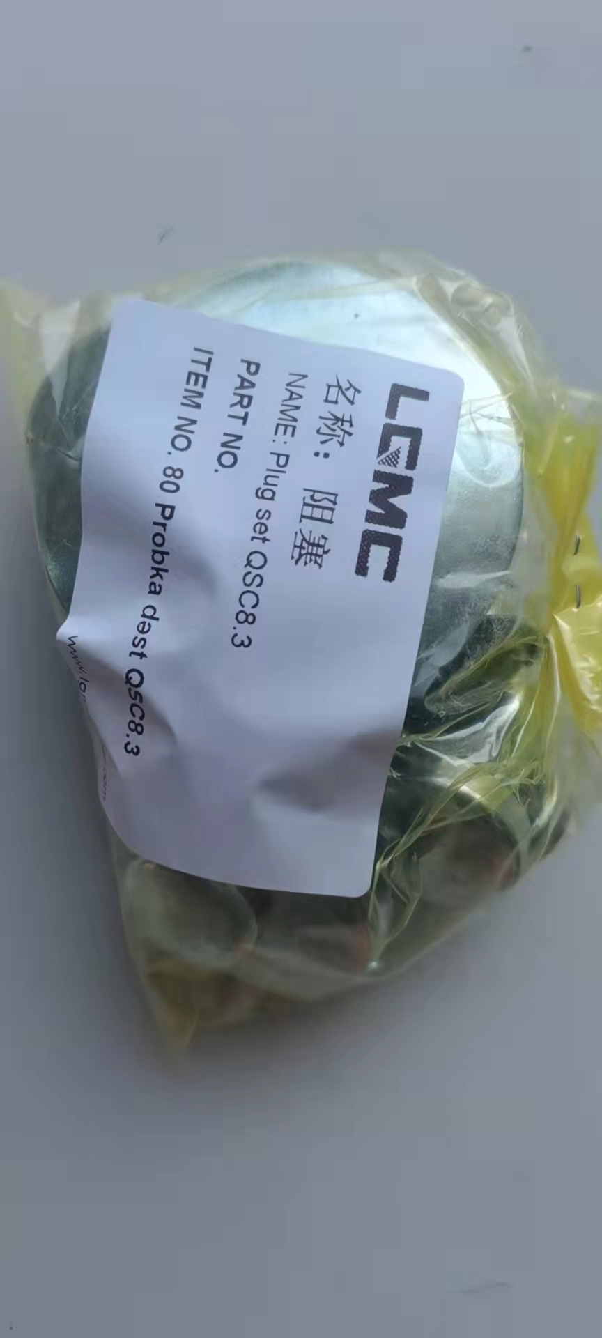 QSC8.3 Blocking Plug set